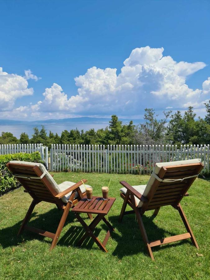 Janis Seaview Villa Néa Fókaia エクステリア 写真