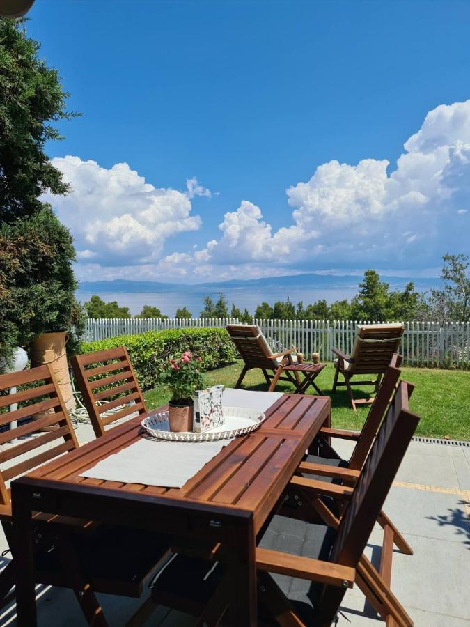Janis Seaview Villa Néa Fókaia エクステリア 写真
